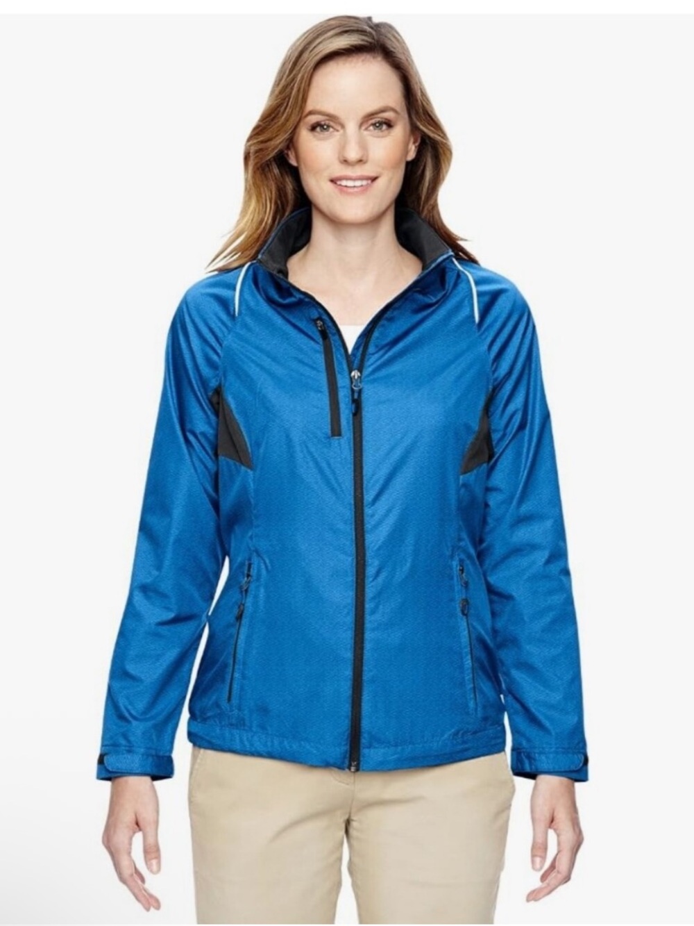 North End Blue Lightweight Moisture Wick Zip-Front Jacket Women’s XL